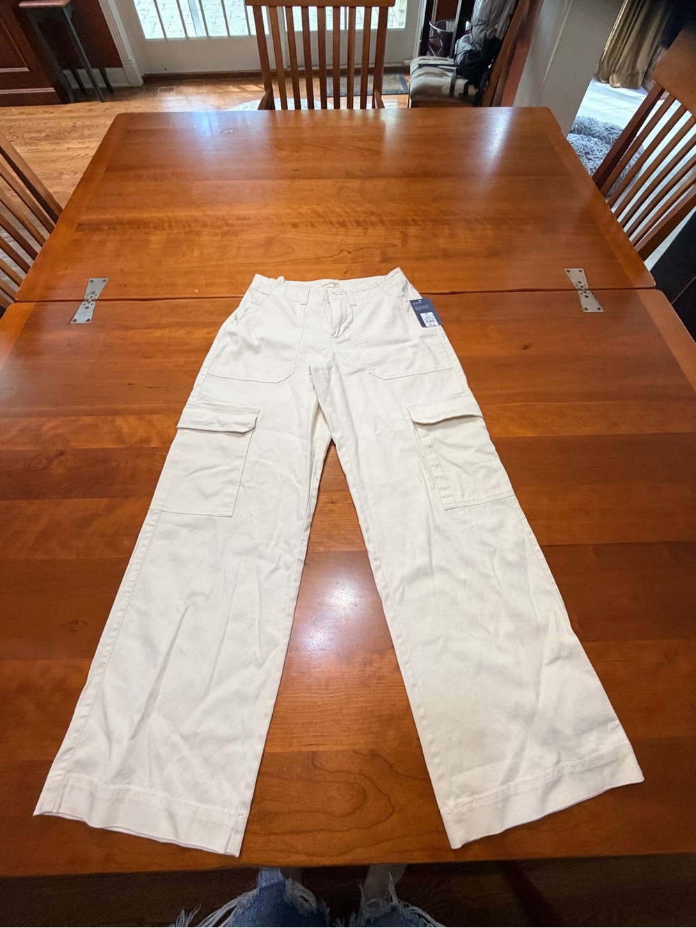 Target A New Day Cream Cargo Boot Cut Pants brand new with tags